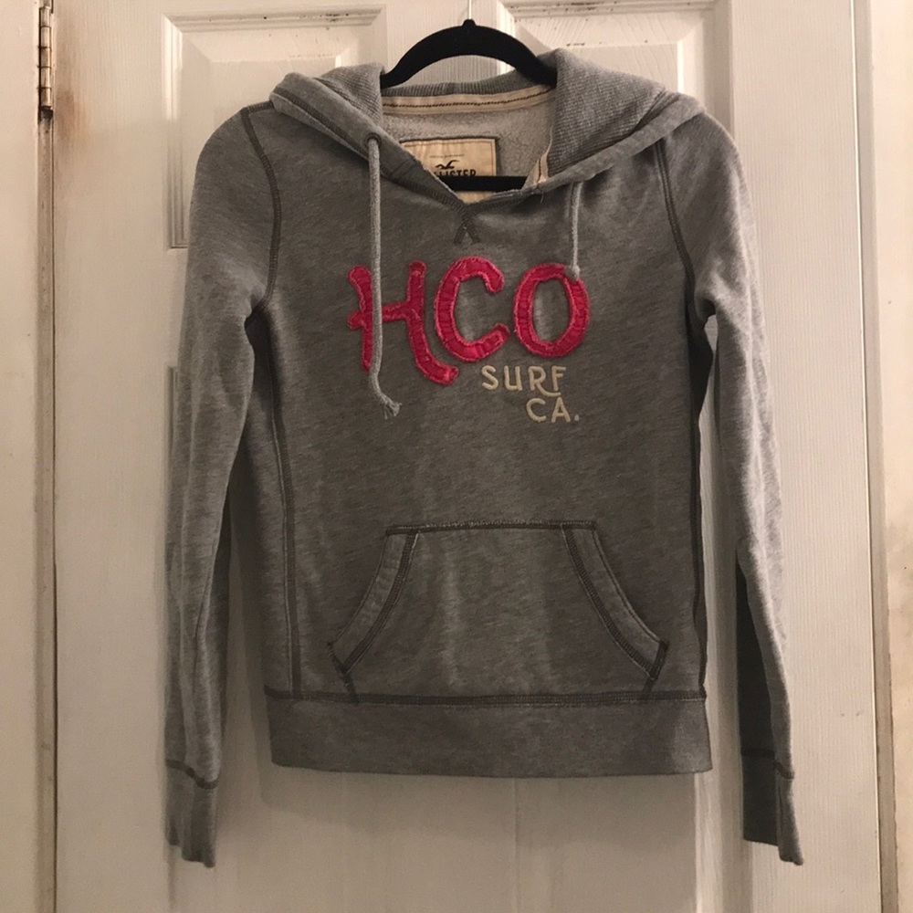 Hollister Grey Pullover Hoodie